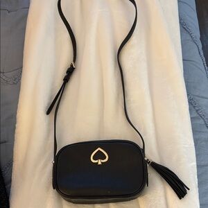 Kate Spade Black Crossbody Bag with Tassel
